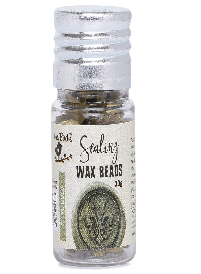 itsy-bitsy Itsy Bitsy- Sealing Wax Beads - Olive Gold, 10g, 1 bottle - Image 1